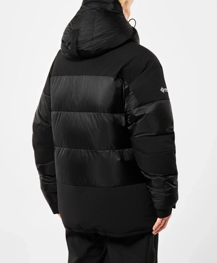 66 North Tindur Down Puffer Black Hooded Jacket for Men and Women