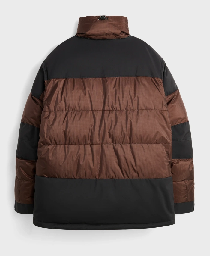 66 North Tindur Down Puffer Hooded Brown Jacket for Men and Women