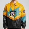 A Goofy Movie Max D23 Shoe Palace Full Zip Leather Jacket On Sale