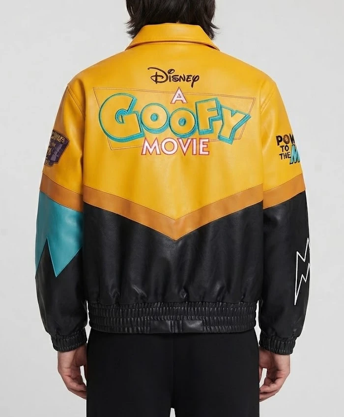 A Goofy Movie Max D23 Shoe Palace Full Zip Leather Jacket Sale