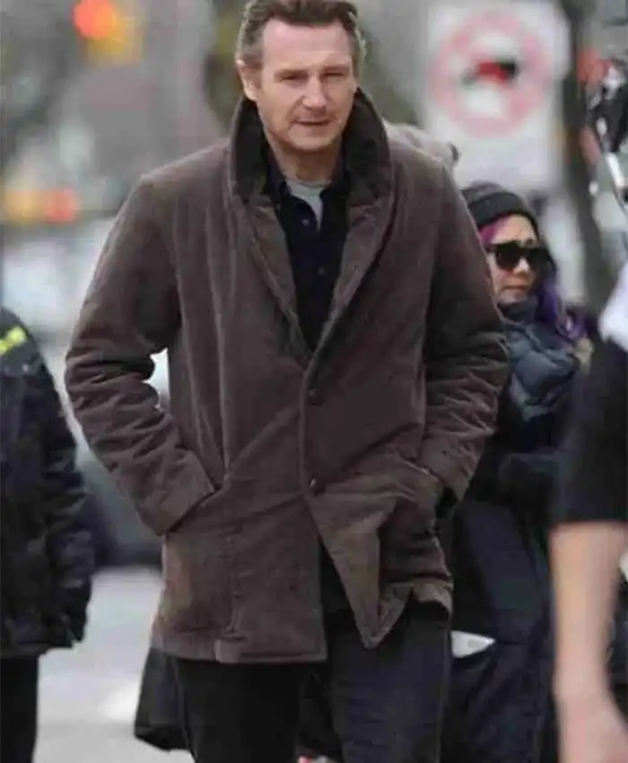 A Walk Among The Tombstones Liam Neeson Brown Jacket