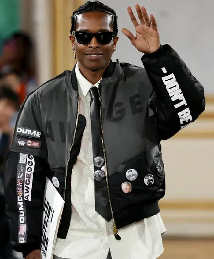 ASAP Rocky Paris Fashion Week Puffer Jacket