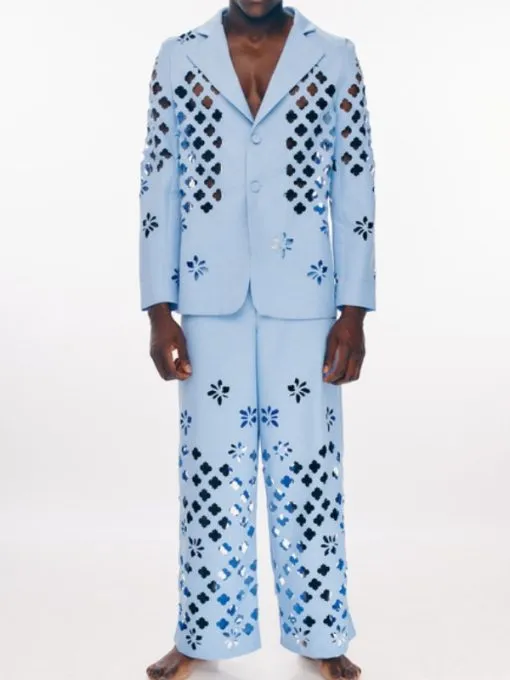 Access Hollywood Alan Cummings Laser Cut Suit