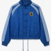 Adidas Chinese New Year 2026 Bape x Japan Football Blue Suede Leather Jacket