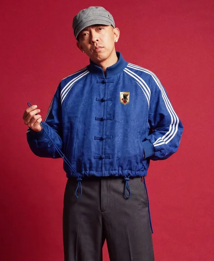 Adidas Chinese New Year 2026 Bape x Japan Football Suede Leather Jacket