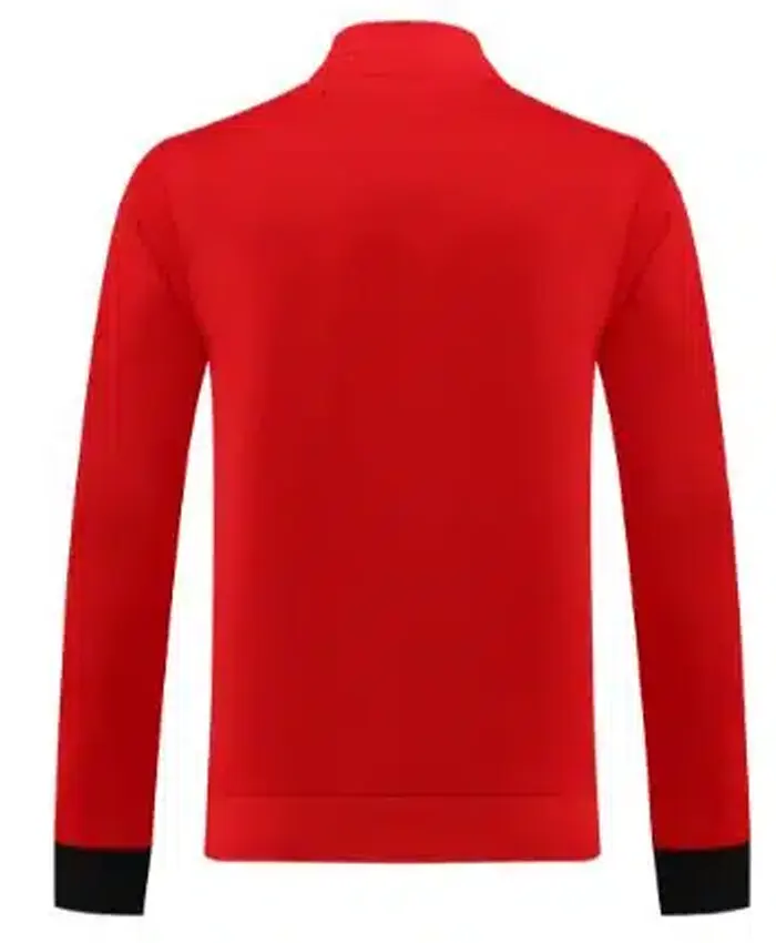 Adidas European Manchester United Training Red Jacket - Image 2