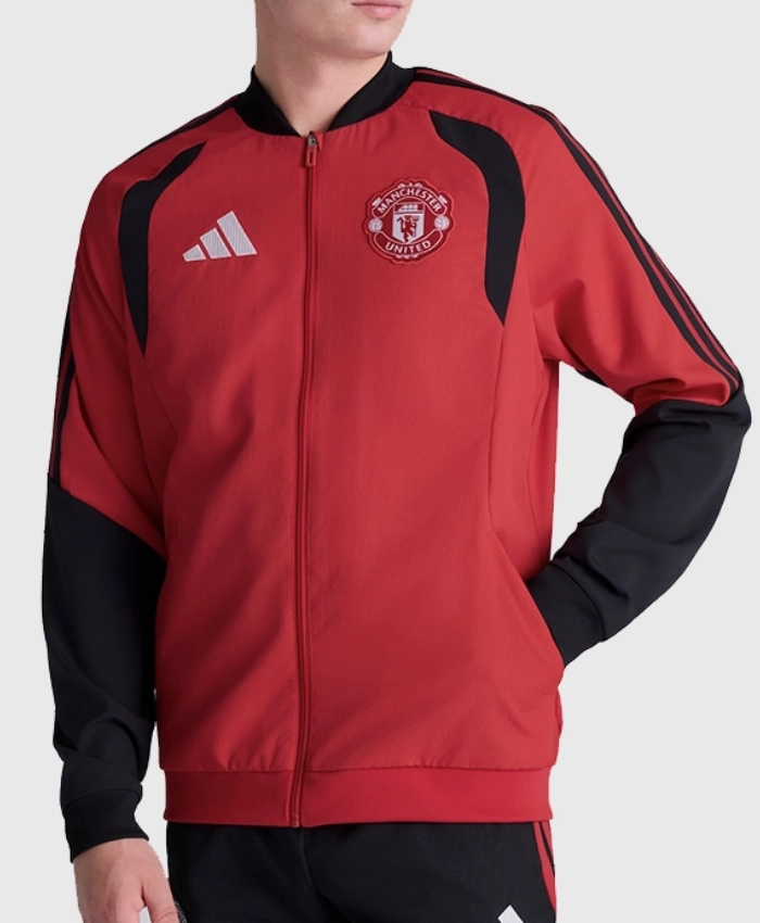 Adidas Manchester United 26 27 Training Tiro Presentation Red Zip Up Jacket Sale