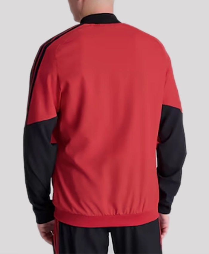Adidas Manchester United Training Tiro Presentation Red Zip Up Jacket