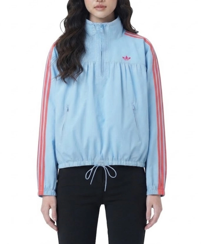 Adidas x ASOS Over The Head Half Zip Blue Track Jacket For Men and Women