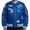 Alpha Industries Blue MA 1 Nylon Jacket
