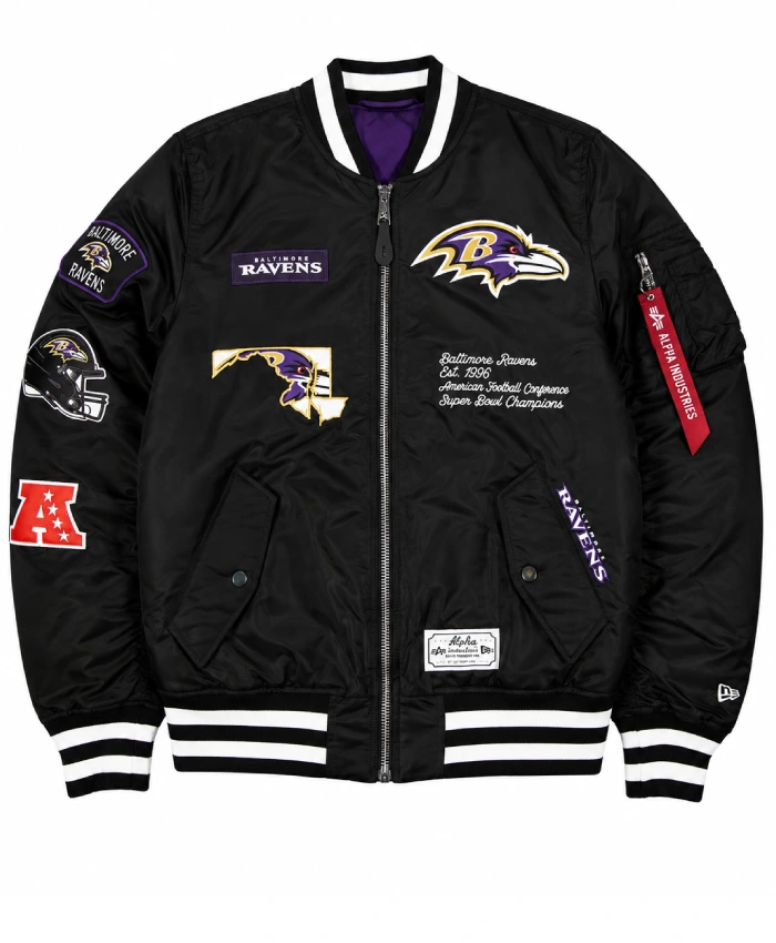 Alpha Industries MA 1 Nylon Bomber Jacket On Sale