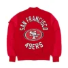 Alpha Industries Ma 1 49ERS Red Bomber Jacket Back