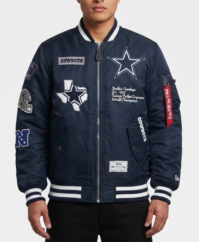 Alpha Industries Navy MA 1 Bomber Jacket