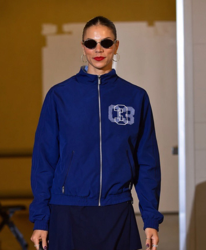 Alysha Clark Blue Jacket