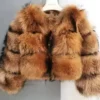 Angel Brown Short Mink Fur Coat