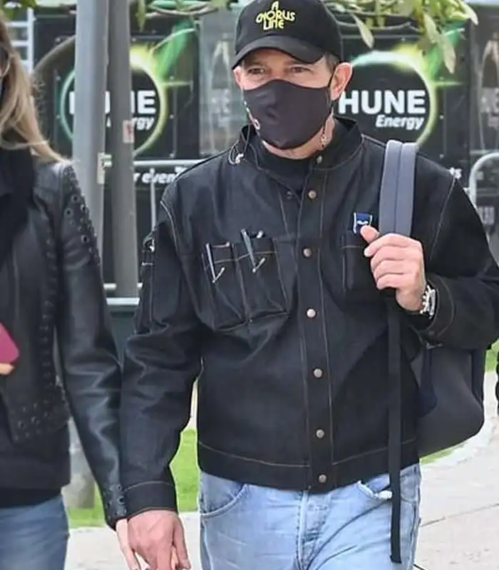 Antonio Banderas Denim Black Jacket