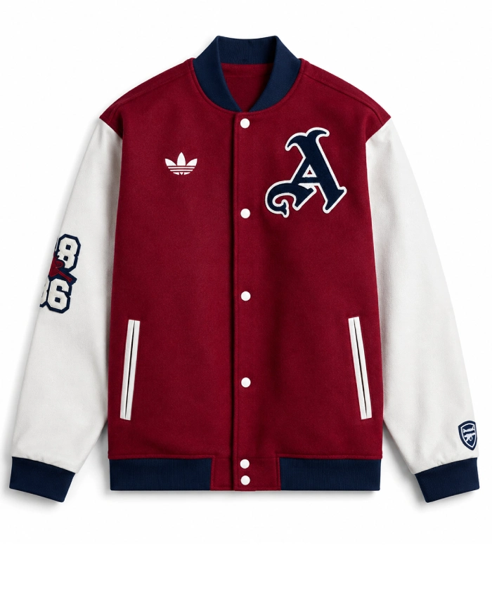 Arsenal Adidas Red Varsity Jacket