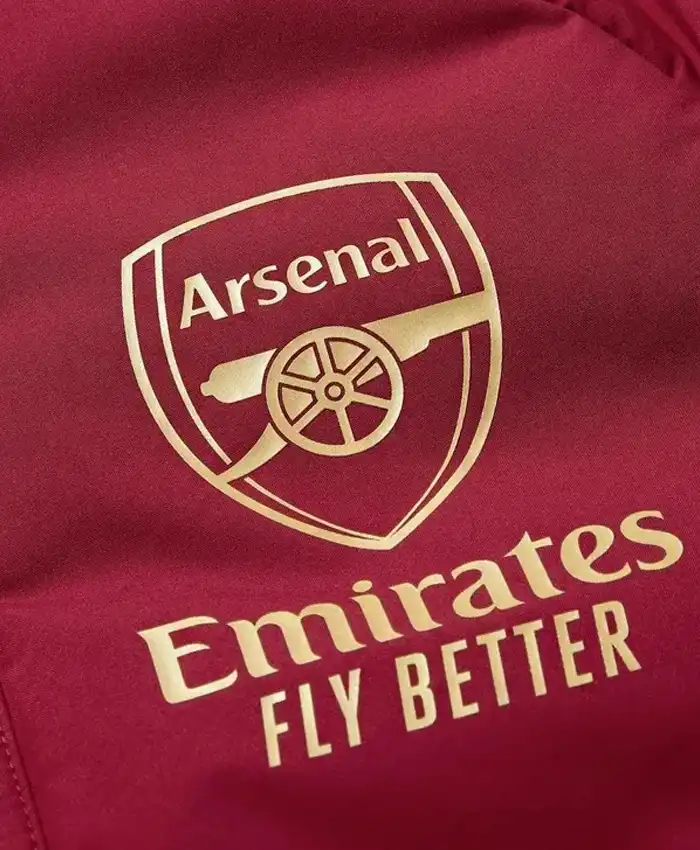 Arsenal Parka Red Jacket For Men And Women Logo
