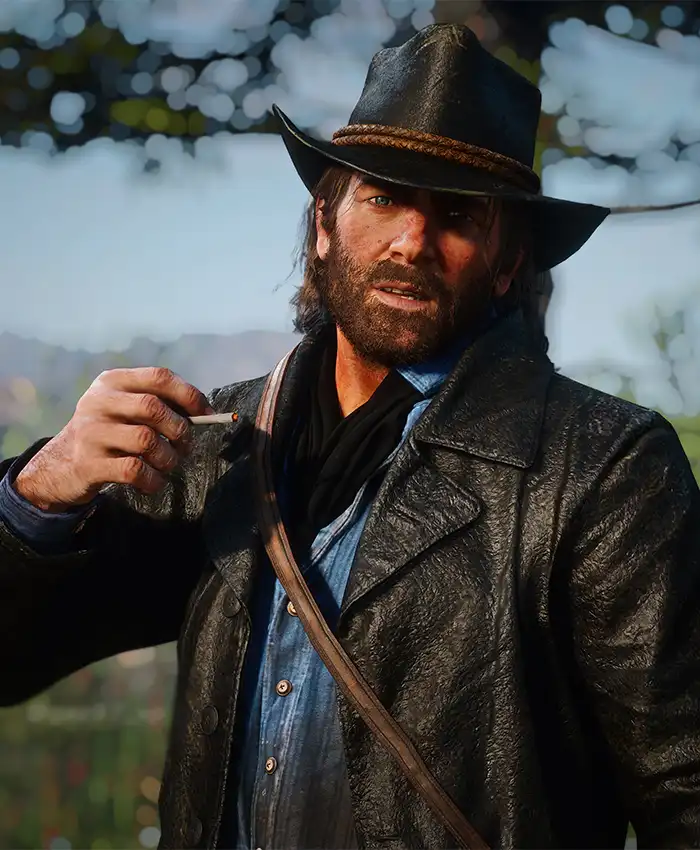 Arthur Morgan Red Dead Redemption 2 Black Leather Coat