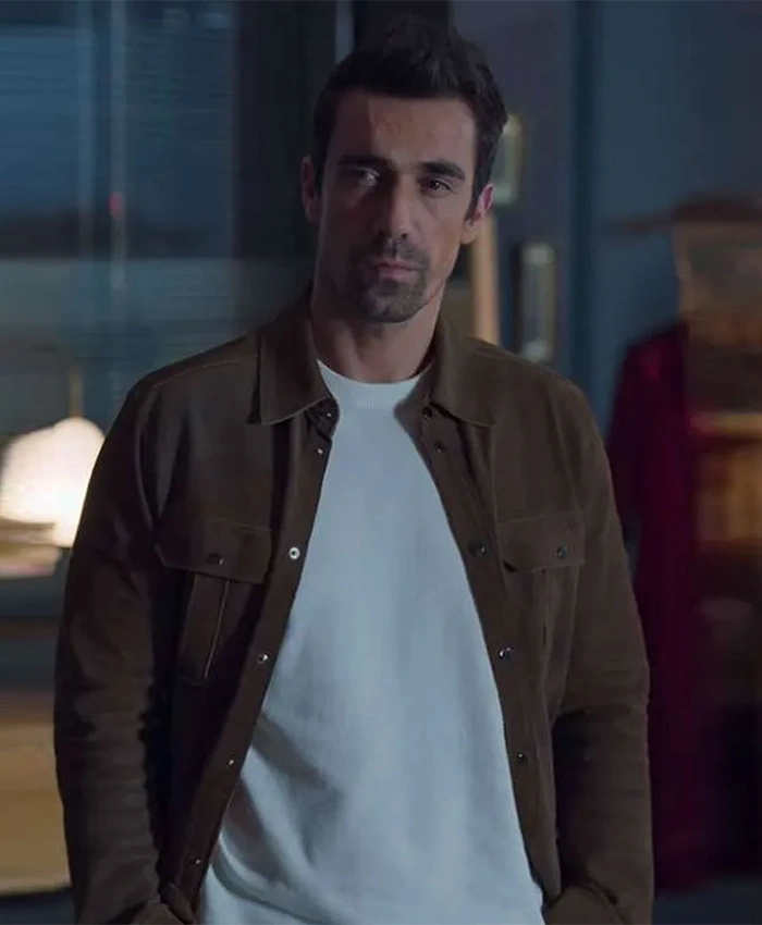 As The Crow Flies S01 Ibrahim Celikkol Brown Jacket
