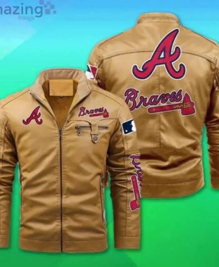 Atlanta Braves MLB Team Leather Jacket - Image 3