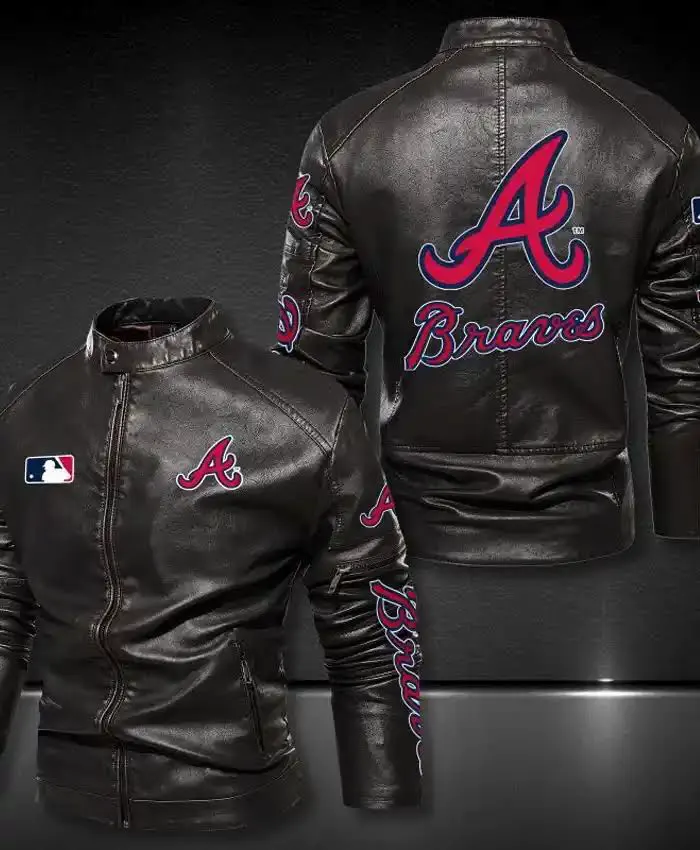 Atlanta Braves MLB Team Leather Jacket - Image 4