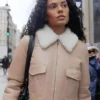 Ava Dash TV Series Next Gen NYC Season 2 Shearling Leather Jacket 