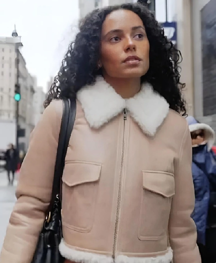 Ava Dash TV Series Next Gen NYC Season 2 Shearling Leather Jacket