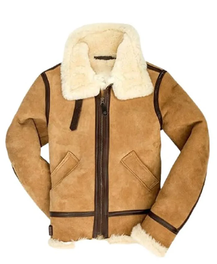 B3 Bomber Suede Leather Fur Jacket