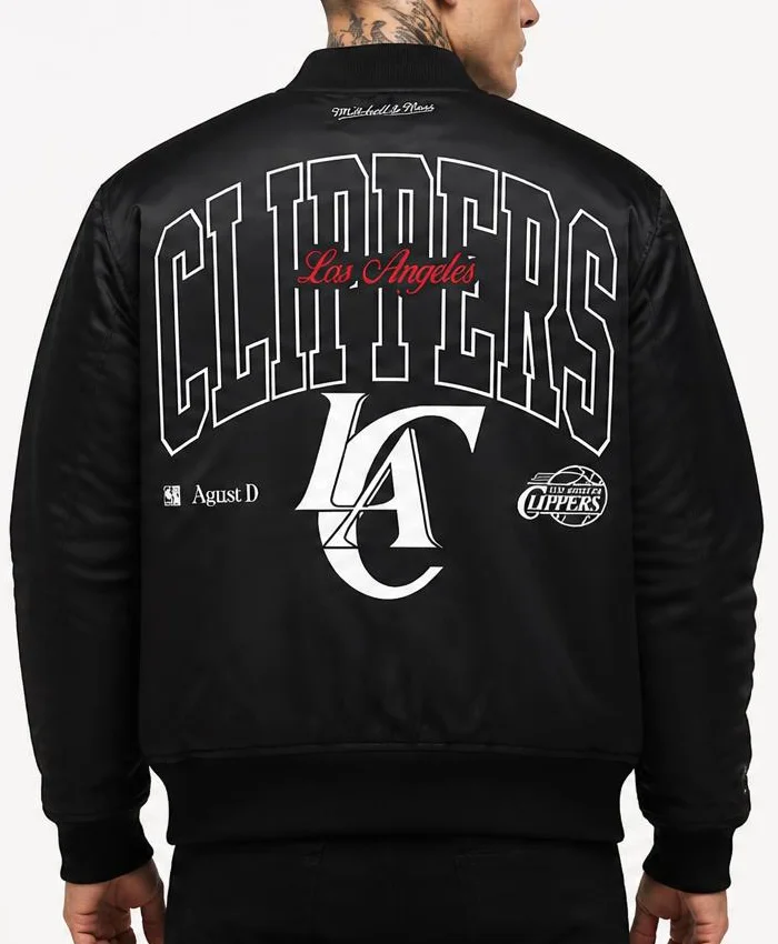 BTS SUGA Clippers Glitch Hooded Jacket Men