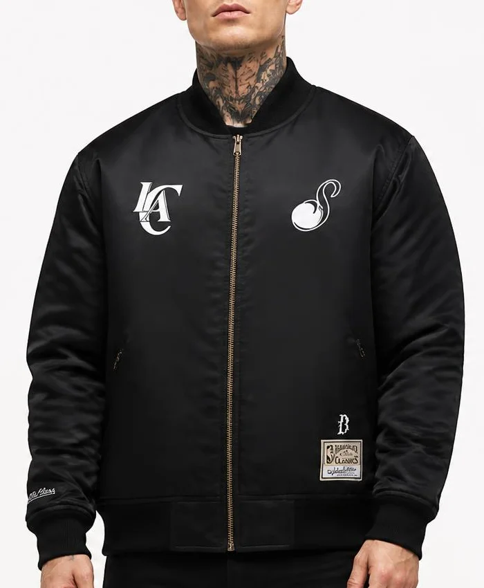 BTS SUGA Clippers Glitch Hooded Jacket Mens