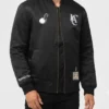 BTS SUGA Clippers Glitch Satin Bomber Jacket 