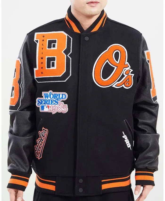 Baltimore Orioles Letterman Varsity Jacket