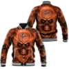 Baltimore Orioles Skull Letterman Varsity Jacket