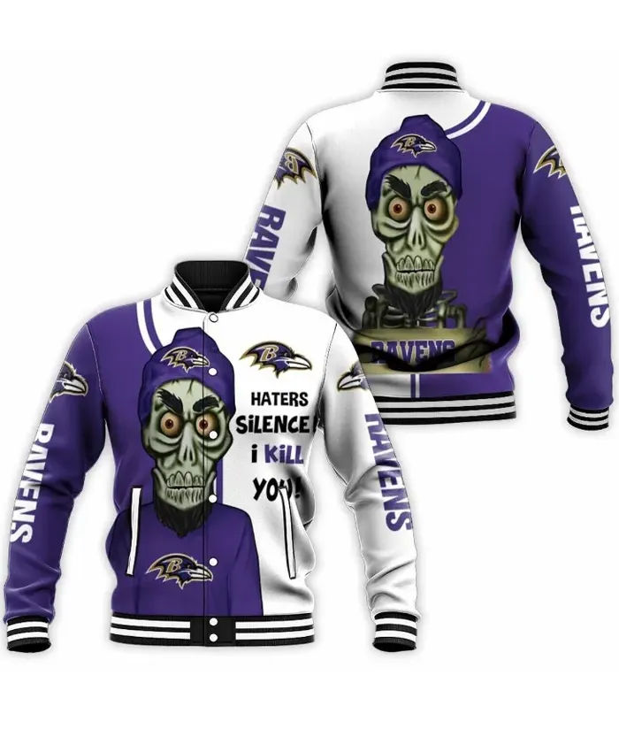 Baltimore Ravens Haters I Kill You Bomber Jacket