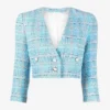 Barbie 2023 Alexandra Shipp Blue Cropped Coat