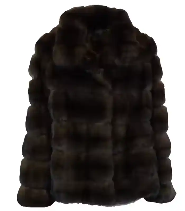 Bella Open Front Style Brown Mink Fur Coat
