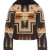 Beth Dutton TV Series Dutton Ranch 2026 Kelly Reilly Fur Collar Aztec Wool Print Jacket