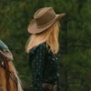 Beth Dutton Yellowstone Season 5 Kelly Reilly Printed Cotton Shirt For Sale
