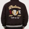 Betty Boop Brown Varsity Bomber Jacket