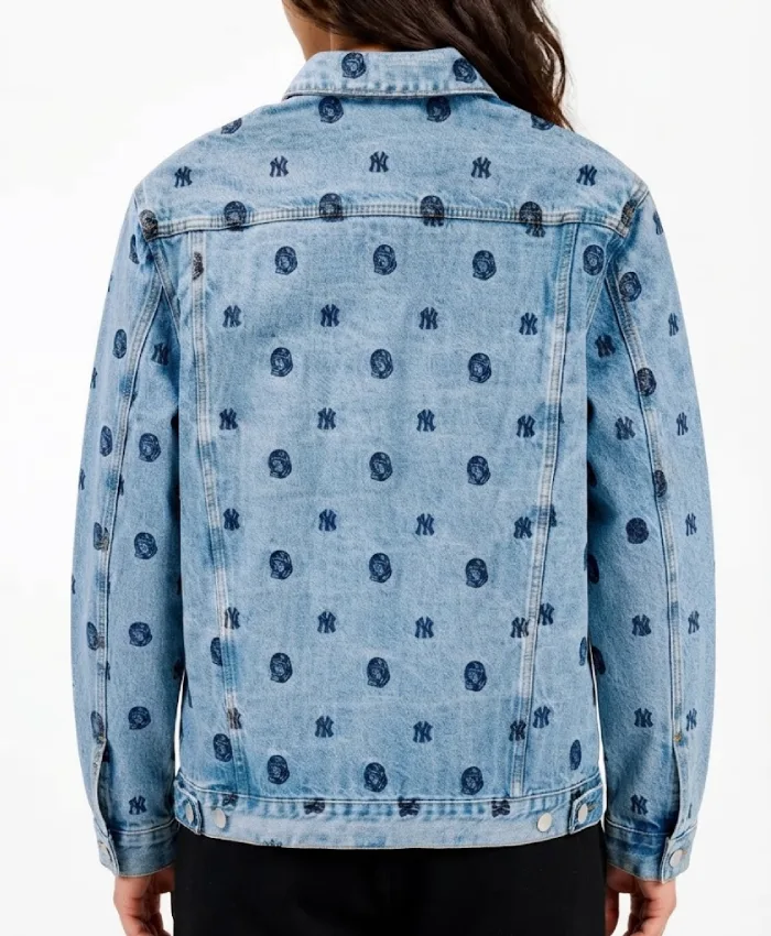 Billionaire Boys Club x New York Yankees Embroidered Denim Trucker Jacket