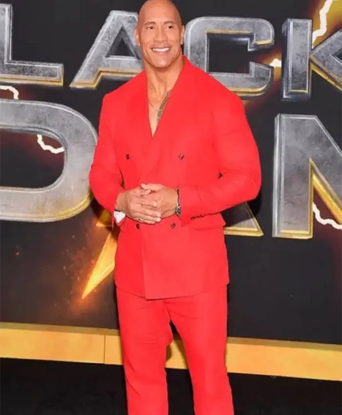 Black Adam 2022 Dwayne Johnson Red Suit