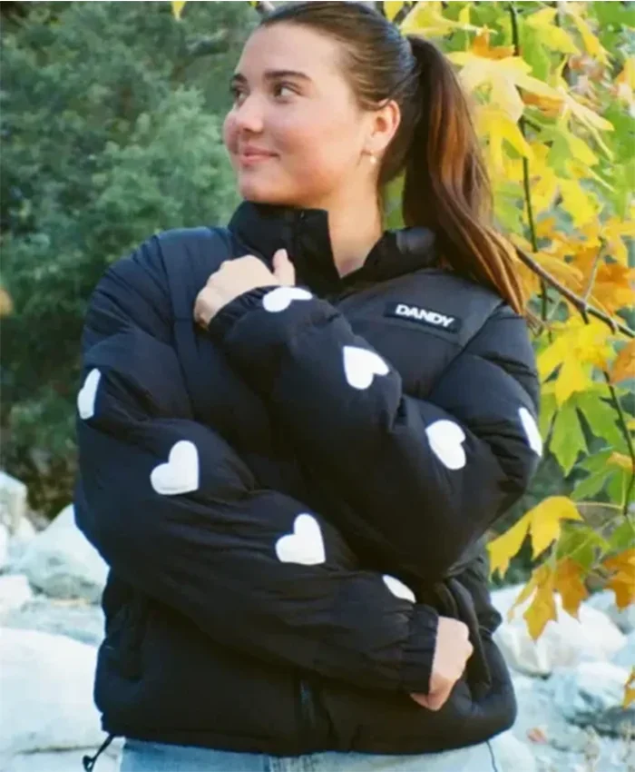 Black Heart Puffer Jacket