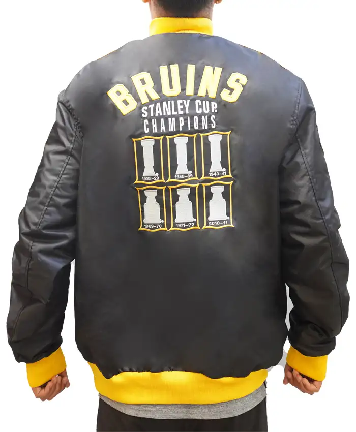 NHL Boston Bruins 6x Stanley Cup Jacket - Image 2