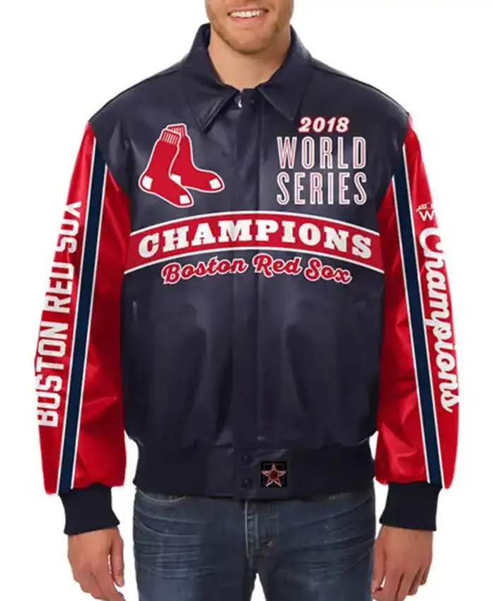 Boston Red Sox World Series Printed Varsity Jacket