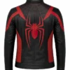 Spiderman Brand New Day 2026 Spider Web Black and Red Biker Leather Jacket
