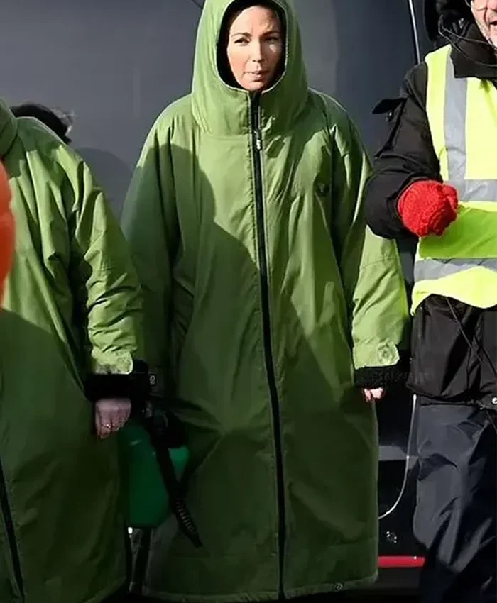 Brassic S05 Michelle Keegan Long Green Coat