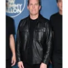 Bret Domrose The Tonight Show Starring Jimmy Fallon 2026 Black Bomber Leather Jacket
