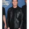 Bret Domrose The Tonight Show Black Leather Jacket