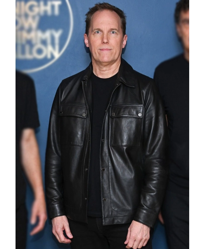 Bret Domrose The Tonight Show Black Leather Jacket